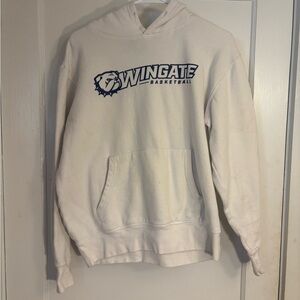 Wingate Basketball White Hoodie